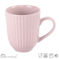 Tasse de lait en céramique gaufrée de 12oz